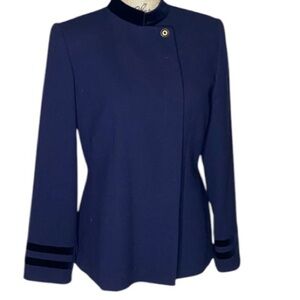 Kasper Navy Blue Women's Jacket/Blazer SZ 10